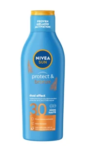 NIVEA SUN Protect Bronze Sonnenschutz LSF 30, 200 ml