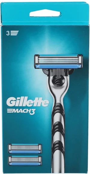 Gillette Mach3 Rasoir Homme +3 Lame de Rasoir pour Homme