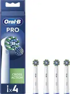 Oral-B Cross Action Pro Toothbrush Heads with CleanMaximiser Technology 4-pack