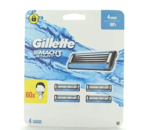 Gillette Mach3 Lames de rasoir pour homme 4 Lames de recharge