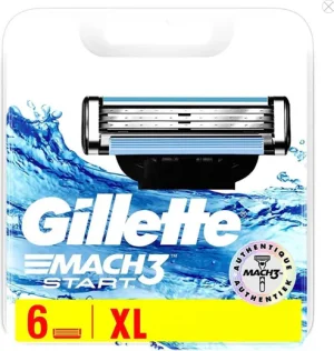 Gillette Mach3 Pour Homme Lames de Rasoir Mach3 Start 6 lamé