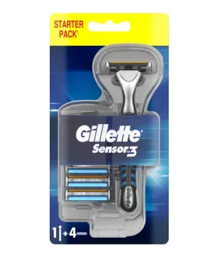 Rasoir Gillette Sensor3 avec 4 lames de rasoir