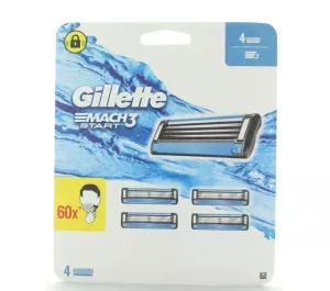 Gillette Mach3 Lames de rasoir pour homme 4 Lames de recharge