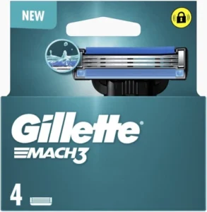 Gillette Mach3 4 pièces Lames de rasoir pour homme