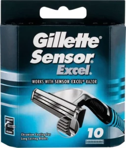 Gillette Lames de Rasoir Sensor 3 Lames de Recharges 10 pièces