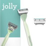 Jolly turquoise Femme 2 Lames de Rasoir Femme avec Manche
