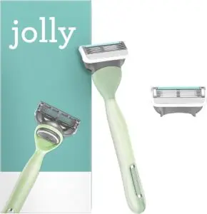 Jolly turquoise Femme 2 Lames de Rasoir Femme avec Manche