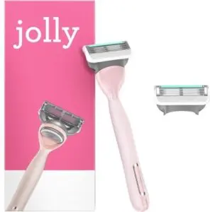 Jolly rose Rasoir Femme 2 Lames de Rasoir avec Manche