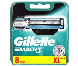 Gillette Mach3 Lames de rasoir Lames de recharge 8 pièces