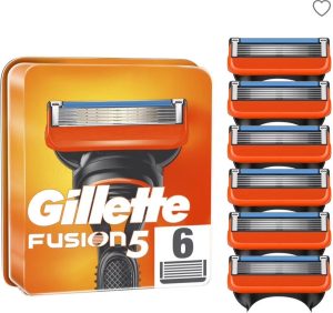 Gillette fusion 5 Lames De Rasoir 6 recharger