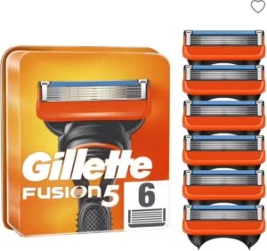 Gillette fusion 5 Lames De Rasoir 6 recharger