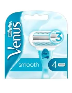 Gillette Venus Lot de 4 lames lisses pour rasoir à 3 lames