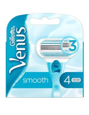 Gillette Venus Lot de 4 lames lisses pour rasoir à 3 lames