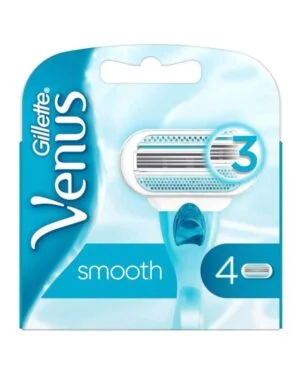 Gillette Venus Lot de 4 lames lisses pour rasoir à 3 lames