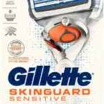 Gillette Skinguard Sensitive Support Flexball + 2 Lames de rasoir