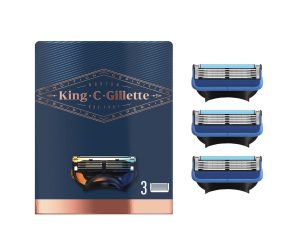 Lames de rasoir King C. Gillette 3 lames de recharge