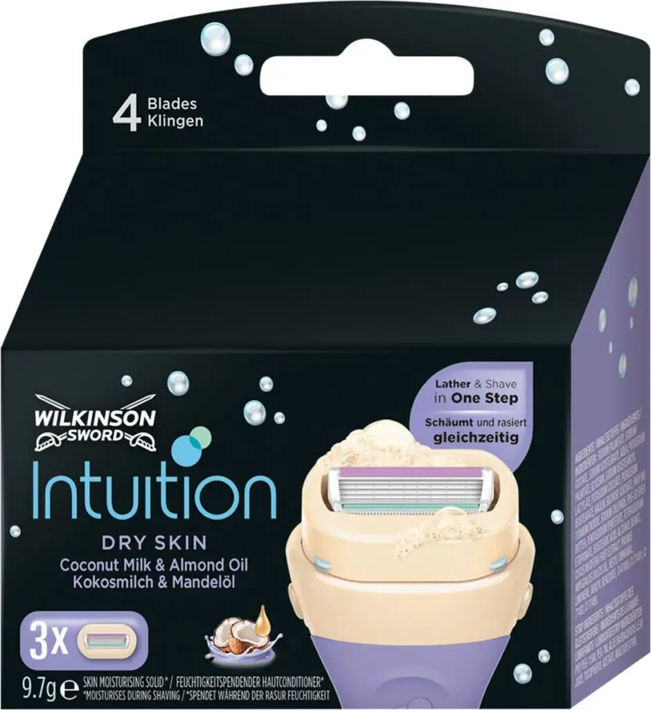 Ostrza do maszynki Wilkinson Intuition do skóry suchej, 3 ostrza