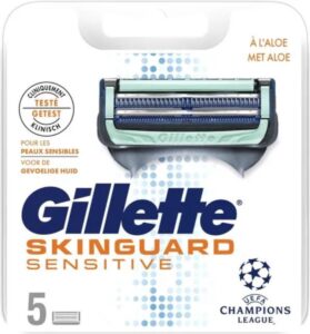 Gillette Fusion Skinguard Sensitive 5 Pièces Recharge Lames
