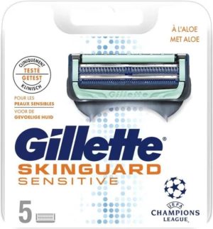 Gillette Fusion Skinguard Sensitive 5 Pièces Recharge Lames