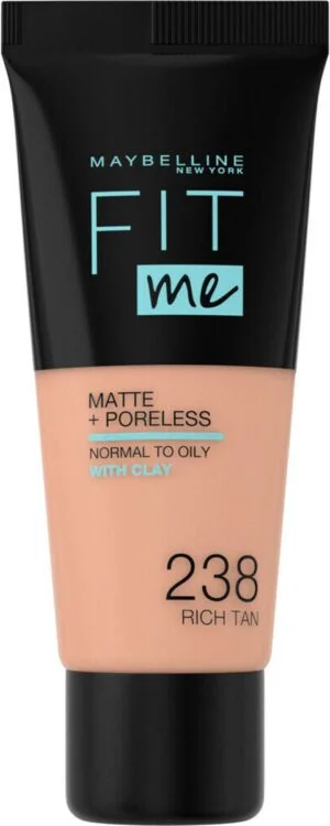 Maybelline New York Fond de teint Fit Me Matte 238 Rich Tan 30ml