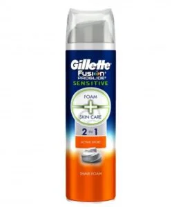 Gillette Mousse à raser Fusion ProGlide Sensitive Sport 250 ml
