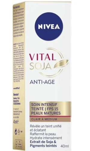 NIVEA Getönte Anti-Aging Pflege für reife Haut, 40 ml, mittlerer LSF 15
