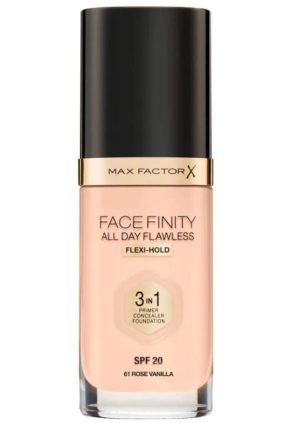 Max Factor Fond de teint All Day Flexi Hold 3 en 1 Rose Vanille 61