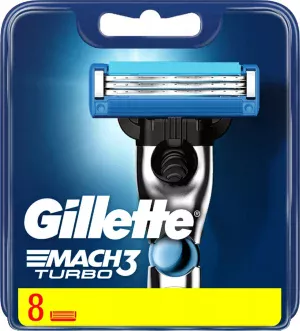 Gillette Mach3 Turbo 8 pièces Lames de rasoir