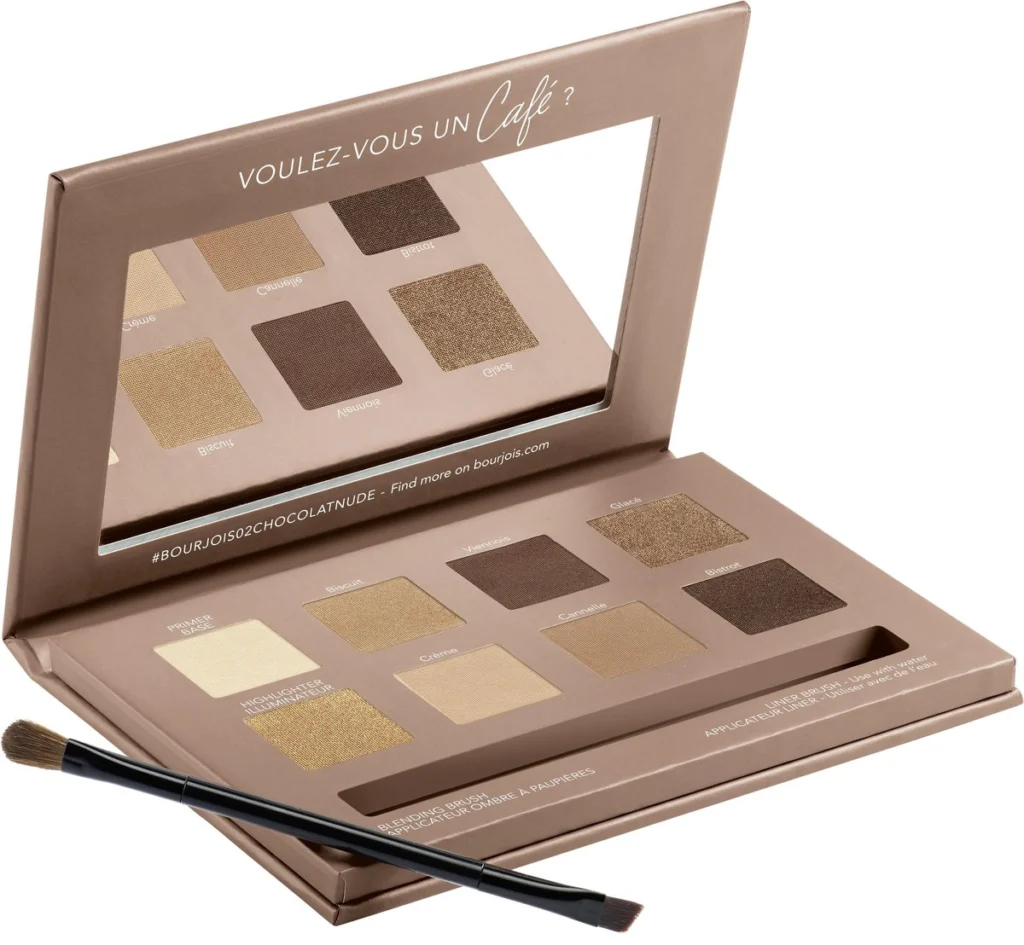 Bourjois Paleta cieni do powiek, ref. 02-rue Du Café – Chocolat Nude Edition