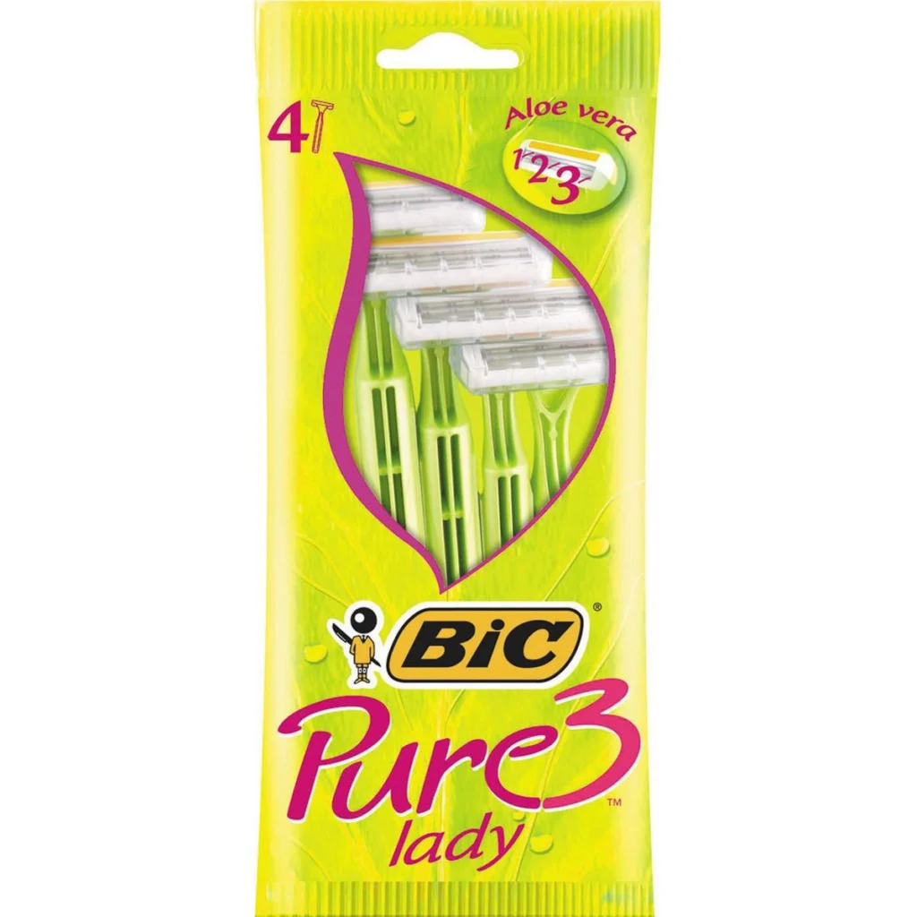 BIC Pure Lady 3 wegwerpscheermesjes voor vrouwen