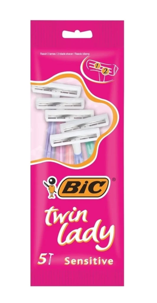 Bic Twin Lady 5-piece disposable razor blades