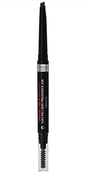 L'Oréal Infallible Triangular Eyebrow Pencil 01 Ebony