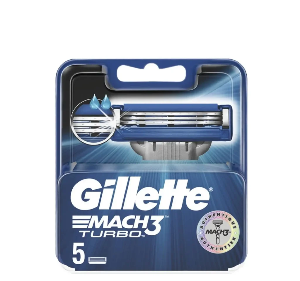 Gillette Mach3 Turbo - 5 stuks - Scheermesjes