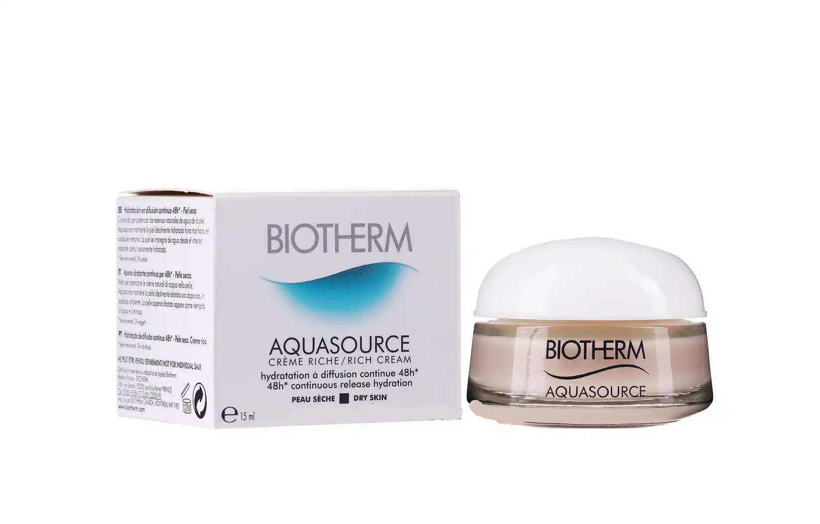 Biotherm Aquasource Crème Riche Peaux Sèches 15 ml