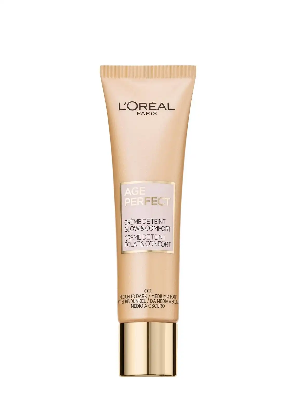 Crème Teintée Eclat Age Perfect 02 Médium à Mate L’Oréal Paris 30ml