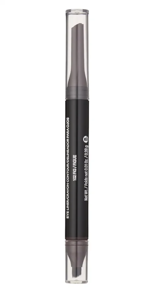 Discover the versatility of Revlon Braun 2-in-1 waterdichte Kajal Eyeliner Figuur 102 with the Revlon ColorStay 2 in 1 Angled Kajal  ideaal voor iedereen die een  product zoals de Revlon Braun 2-in-1 waterdichte Kajal Eyeliner Figuur 102 zoekt. ideaal voor wie op zoek is naar de Revlon Braun 2-in-1 Waterproof Kajal Eyeliner in afbeelding 102. De ene punt is ontworpen voor en in één beweging, terwijl de andere is van een gummetje voor een smokey, sensuele look.