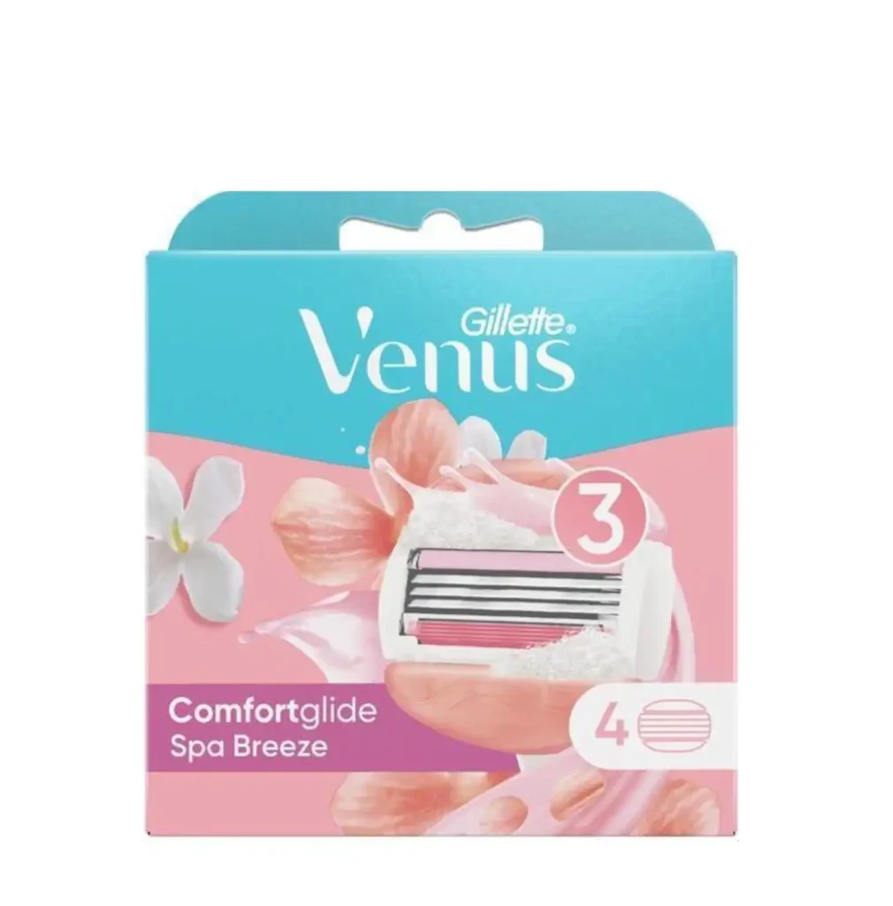 Gillette Venus ComfortGlide Razor Refill Blades 4 Pack