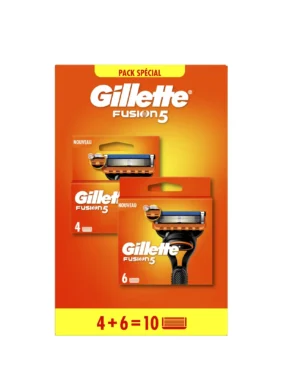 Gillette Fusion 5 Lames De Rasoir Pour Homme 10 Unités