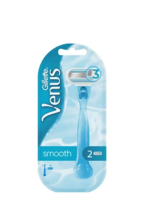 Gillette Venus Smooth Rasoir pour Femme plus 2 Recharges