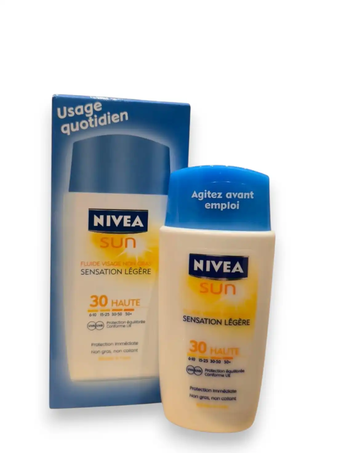 Nivea Sun 30+ Sensation Légère 50ml Fluide Visage Non Grasse