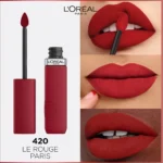 Découvrez une couleur éclatante qui dure toute la journée avec le Rouge à lèvres Infaillible Matte 24h 420 Le Rouge Paris de L'Oréal. Sublimez votre routine beauté dès maintenant !