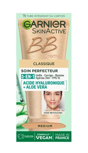 GARNIER BB Crème 24 H SPF15 Soin 5 En1 Médium 50 ml