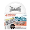 Lames de rasoir Wilkinson Quattro Titanium – 3 pièces