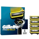 Gillette ProShield Lames de Rasoir Pack 4 Lames Recharge