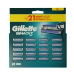Gillette Mach3 Lames de Rasoir 20 pièces