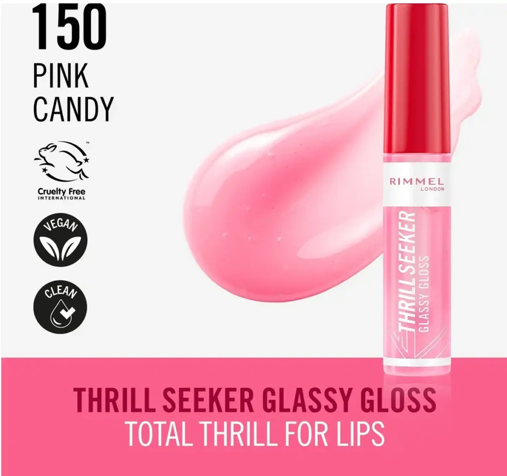 Rimmel London THRILL SEEKER 150 Pink Candy Gloss 10 ml