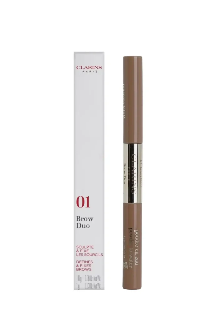 Clarins Brow 2Go puder i tusz do brwi 1.8 g / 1 g 01 blond fauve