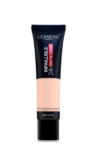 L'Oréal Paris Fond de teint Infallible Matte Cover 25 Rose Ivory 24h
