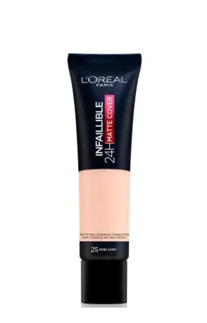 L'Oréal Paris Fond de teint Infallible Matte Cover 25 Rose Ivory 24h