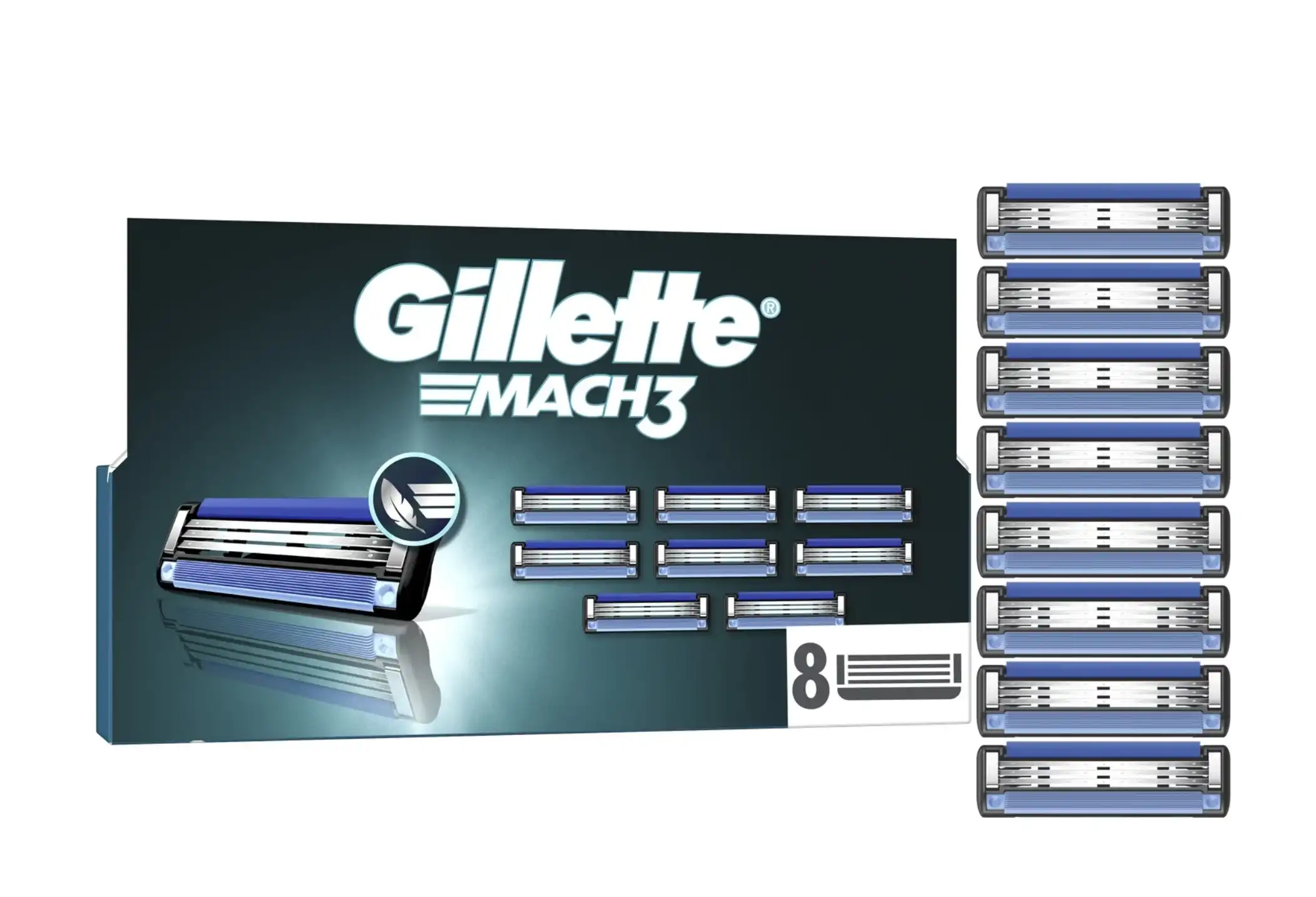 Gillette Mach3 X8 Lames De Rasoir Pour Homme